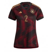 Tyskland Antonio Rudiger #2 Bortedrakt Dame VM 2022 Kortermet